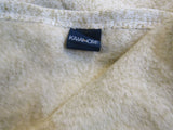 Kawahome Lightweight King Knit Thin Blanket Camel/White Cozy Fuzzy -- New