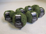 Laines Fonty Velourine Yarn Pea Green 7 Balls 120 Yards Each -- New