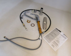Moen One Handle Kitchen Faucet With Sprayer Function Chrome High-Arc -- Used