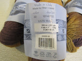 Andes Yarn Brown/Gold 4 Skeins 220 Yards Each 100% Wool -- New