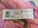 Berroco Touche Yarn Pink 6 Skeins 89 Yards Each 50% Cotton 50% Rayon -- New