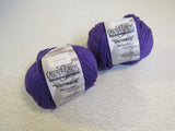 Cascade Yarns Venezia Yarn Purple 2 Balls 120 Yards Each -- New