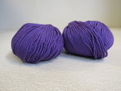 Cascade Yarns Venezia Yarn Purple 2 Balls 120 Yards Each -- New