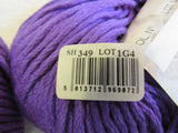 Cascade Yarns Venezia Yarn Purple 2 Balls 120 Yards Each -- New