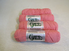 Brown Sheep Co Cotton Fleece Yarn Coral Sunset 4 Skeins 215 Yards Each Very Soft -- New