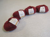 Rowan Kid Silk Haze Glamour Yarn Burgundy 4 Skeins 177 Yards Each -- New