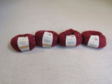 Rowan Kid Silk Haze Glamour Yarn Burgundy 4 Skeins 177 Yards Each -- New
