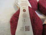 Rowan Kid Silk Haze Glamour Yarn Burgundy 4 Skeins 177 Yards Each -- New