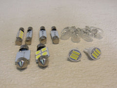Standard Vehicle LED Bulbs Various Styles Lot of 12 Clear/Silver -- New