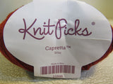 Knit Picks Capretta Yarn Wine/Black 2 Skeins 230 Yards Each -- New