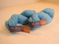 Plymouth Yarn De Aire Yarn Turquoise Blue 2 Skeins 109 Yards Each -- New