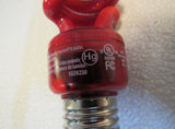 Sylvania Flourescent Light Bulbs Lot of 2 E26 Base Red 13W 120V 60Hz 0.220A -- Used