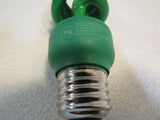 Feit Elecrtic Floursecent Light Bulb E26 Base Green 13W 120VAC 60 Hz 200 mA -- Used