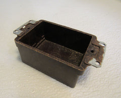 Standard Single Gang Electrical Gang Box Brown Class 2 Use -- Used