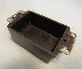 Standard Single Gang Electrical Gang Box Brown Class 2 Use -- Used