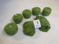Elsebeth Lavold Silky Wool Yarn Sapling Green 5 Balls 1 Skein 190 Yards Each -- New