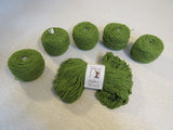 Elsebeth Lavold Silky Wool Yarn Sapling Green 5 Balls 1 Skein 190 Yards Each -- New