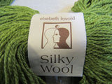 Elsebeth Lavold Silky Wool Yarn Sapling Green 5 Balls 1 Skein 190 Yards Each -- New