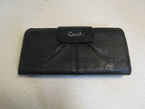 Coach Slim Zip Wallet Black Female Adult -- Used