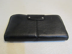Coach Slim Zip Wallet Black Female Adult -- Used