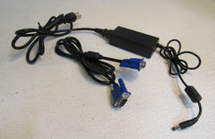 Hoioto Switching Power Adapter & Male to Male VGA Cable Black 100-240 V 50/60 Hz -- Used
