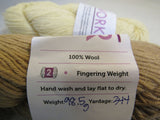 Work+Shelter Fingering Weight Yarn 3 Skeins 344 Yards Each Yellow/Tan/Beige -- New