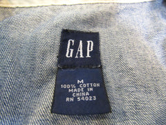 GAP Jean Jacket Navy Blue Female Adult Size M -- Used