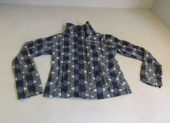 Bench Urbanwear Jacket Gray/White/Blue Female Adult Size M -- Used