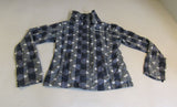 Bench Urbanwear Jacket Gray/White/Blue Female Adult Size M -- Used