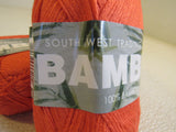 SWTC Bamboo Yarn Dark Peach 4 Skeins 250 Yards Each 100% Bamboo -- New
