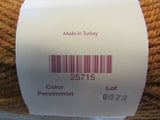 Knit Picks Brava Worsted Yarn Persimmon 2 Skeins 218 Yards Each Golden Brown -- New