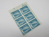 USPS Scott 1031A Vintage 1-1/4c Palace of the Governors Plate Block -- New