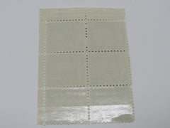 USPS Scott 1031A Vintage 1-1/4c Palace of the Governors Plate Block -- New