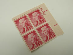 USPS Scott 1033 Vintage 2c Thomas Jefferson Plate Block Mint Never Hinged/MNH -- New