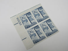 USPS Scott 1034 Vintage 2-1/2c Bunker Hill Monument Plate Block VF (Very Fine) -- New