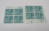 USPS Scott 1037 Vintage 4-1/2c The Hermitage Plate Block Lot of 2 VF (Very Fine) -- New