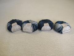 Plymouth Yarn Linen Concerto Yarn Light Gray/Navy 4 Balls 101 Yards Each -- New