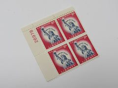 USPS Scott 1044A Vintage 11c Statue of Liberty Plate Block Mint Never Hinged/MNH -- New
