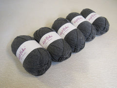 Knit Picks Brava Worsted Yarn Cobblestone Heather 5 Skeins 218 Yards Each C25697 -- New