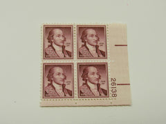 USPS Scott 1046 Vintage 15c John Jay Plate Block Mint Never Hinged/MNH -- New