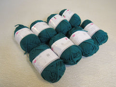 Ewe Ewe Wooly Worsted Yarn Teal 8 Skeins 95 Yards Each 100% Merino Superwash -- New
