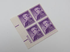 USPS Scott 1051 Vintage 50c Susan B Anthony Plate Block Mint Never Hinged/MNH -- New