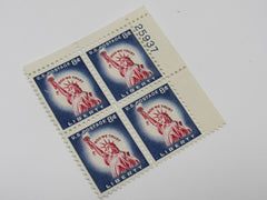 USPS Scott 1042 Vintage 8c Statue of Liberty Plate Block Mint Never Hinged/MNH -- New