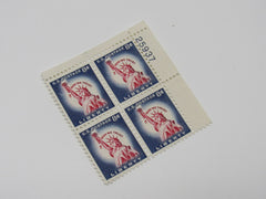 USPS Scott 1042 Vintage 8c Statue of Liberty Plate Block Mint Never Hinged/MNH -- New