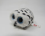 Ty Teenie Beanie Baby Nellie Teeny Tys White/Black White Owl Polyester Fiber -- Used