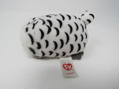 Ty Teenie Beanie Baby Nellie Teeny Tys White/Black White Owl Polyester Fiber -- Used