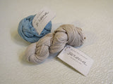 Manos Del Uruguay Serena Yarn Livid Blue/Ecru 2 Skeins 170 Yards Each -- New