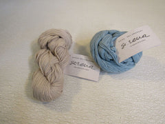 Manos Del Uruguay Serena Yarn Livid Blue/Ecru 2 Skeins 170 Yards Each -- New