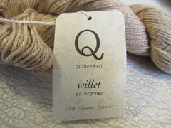 Quince & Co Willet Colorgrown Yarn Cashew 4 Skeins 160 Yards Each -- New