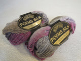 Wisdom Yarns Poems Silk Yarn Multicolored 2 Skeins 109 Yards Each -- New